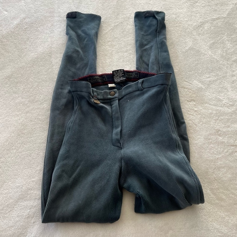On Course Cotton Naturals Ribbed Horse Riding Breeches